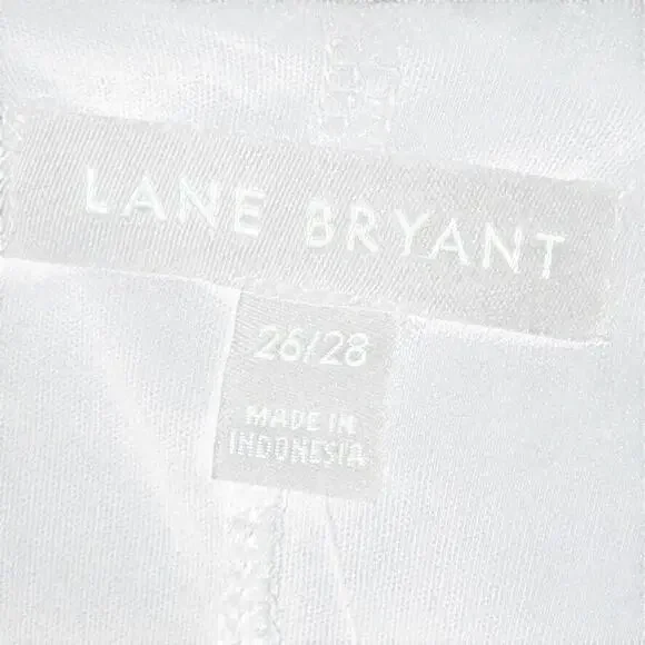 Lane Bryant Womens Black Short Sleeve Peplum Textured V-Neck Shirt Top NWT 26/28 - Picture 16 of 16